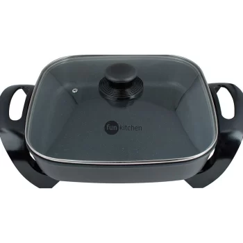 Panela Elétrica Quadrada 4L Fun Kitchen CH40 Preta – 127v