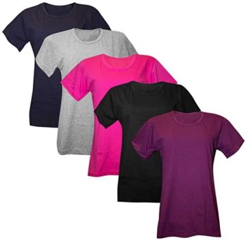 Kit 5 Baby Look 100% Algodão