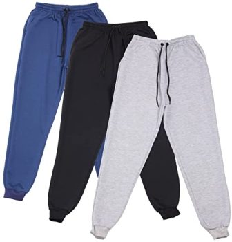 Kit 3 Calças Moletom Moletinho Life Masculina Básica Casual