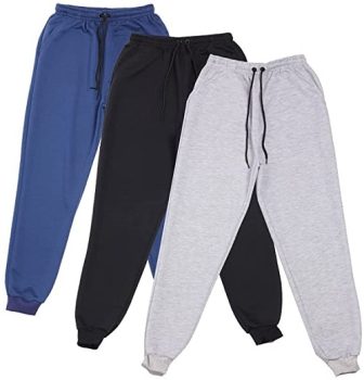 Kit 3 Calças Moletom Moletinho Life Masculina Básica Casual