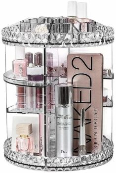 Organizador De Acrílico Giratório p/ jóias/ maquiagem