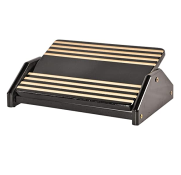 Apoio Ergonômico para Os Pés, MDF Natural (Cor: Black Piano) – Souza & Cia