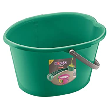 Balde Sekito com Régua de Litragem, 10 L, Verde, Noviça