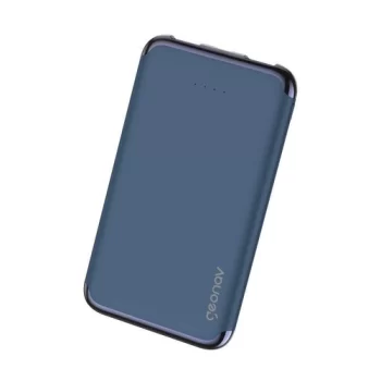Carregador Portátil Universal 6.000mAh, 2 portas USB 2.1A, Led Indicador de bateria, Azul, PB6KMB,Geonav