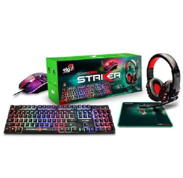 Combo Gamer Mouse + Teclado + Headset + Mousepad Delta Force – CGDF41 ELG