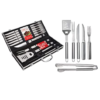 Conjunto para Churrasco Chef com Maleta 16 Peças, Euro, BBQ6108, Euro Home