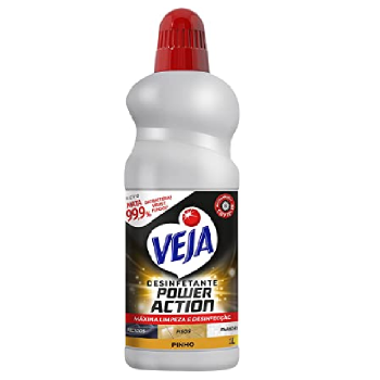 Desinfetante Veja Power Action Multissuperfícies Pinho 1L, Veja, Branco