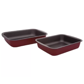 Jogo de Formas de Alumínio Antiaderente Brinox – Bakeware 2 Peças