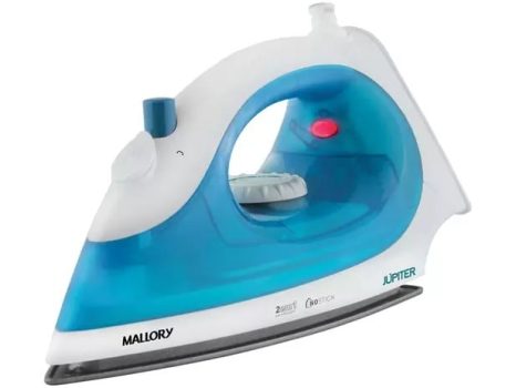 Ferro de Passar a Vapor e a Seco Mallory Jupiter – Branco e Azul com Luz Indicadora 220V
