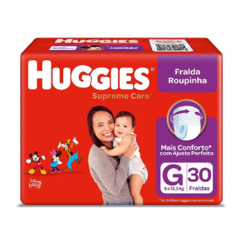 Fralda Huggies Roupinha Supreme Care G – 30 Fraldas