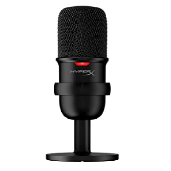 Microfone HyperX Solocast, USB, Compatível PS4, Mac, PC – HMIS1X-XX-BK/G, preto