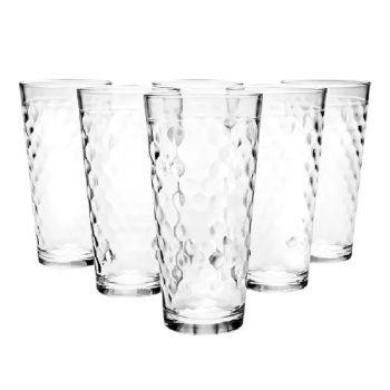 Jogo de Copos de Vidro 350ml 6 Peças Nadir – SM Marrocos