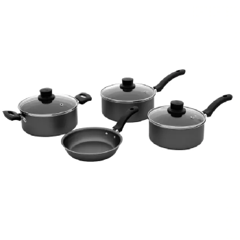 Jogo de Panelas Eirilar Antiaderente de Alumínio – Grafite 4 Peças 1448