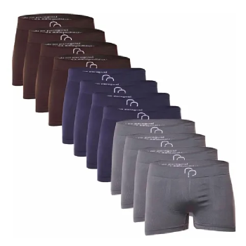 Kit Com 12 Cuecas Masculina Boxer Em Microfibra Rp