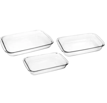 Conjunto de Assadeiras de Vidro Marinex – Celebrity GD16722936N 3 Peças