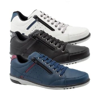 Kit 3 Pares De Sapatenis Masculino Casual Elástico Conforto