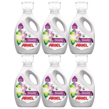 Sabão Líquido Concentrado Ariel com Toque de Downy 1,2L – 6 Unidades