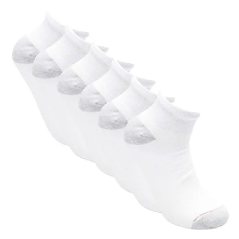 Kit 6 Pares De Meias Esportivas Cano Curto Branca Hanes