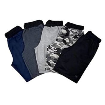 Kit 5 Bermuda Moletom Masculina Original