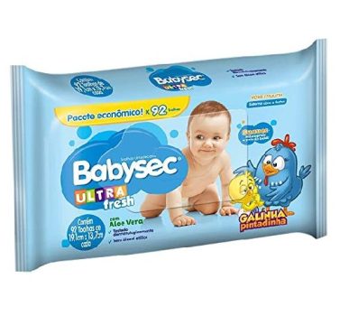 Lenço Umedecido Babysec Galinha Pintadinha 92 Lenços