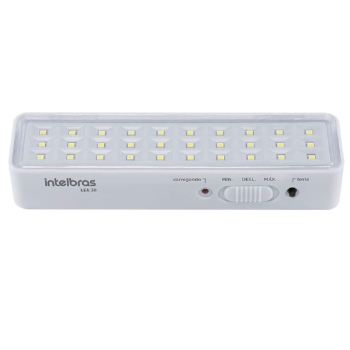 LUMINARIA de EMERGENCIA AUTONOMA LEA 30, intelbras, Branco