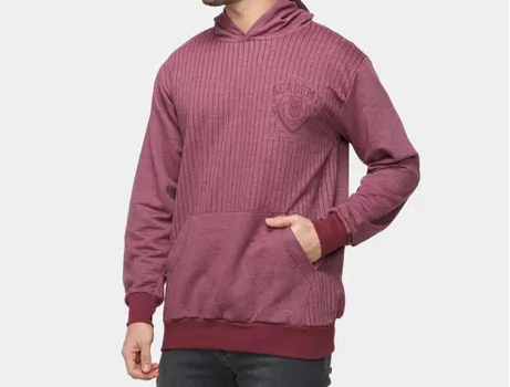 Moletom Ultimato Listrado C/ Capuz Masculino