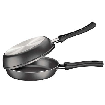 Omeleteira Tramontina Loreto em Alumínio com Revestimento Antiaderente Grafite – 20 cm