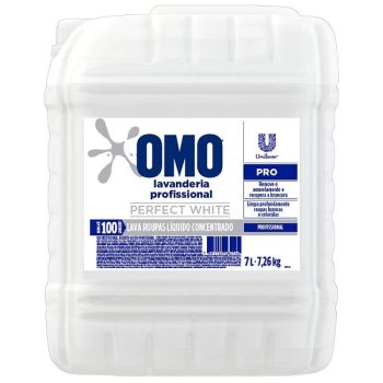 Sabão Líquido Omo Lavanderia Profissional Perfect White 7L – 1 Unidade