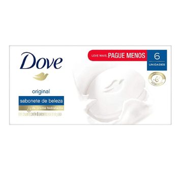 Sabonete em Barra Dove Branco 90 GR 6 unidades, Dove