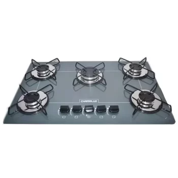 Cooktop 5 bocas Chamalux ultra chama prata T.C