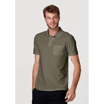 Camisa Polo Masculina Básica Regular Com Bolso Frontal