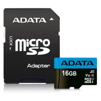 Cartão de Memória Adata 16GB Classe 10 com Adaptador – AUSDH16GUICL10A1-RA1