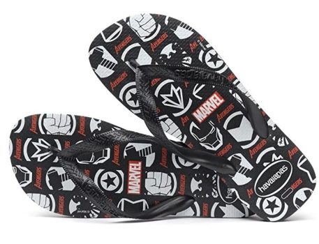 Chinelo Top Marvel Logomania, Havaianas, Adulto Unissex