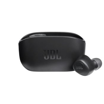 Fone de Ouvido Sem Fio Intra Auricular JBL Wave 100TWS, Bluetooth, com Microfone, Recarregável USB-C, Preto – 28913513