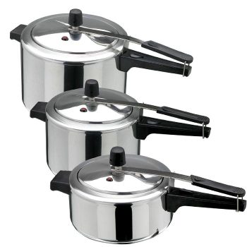 Kit Panela De Pressão 3 Peças De 7, 3 E 4,5 Litros Inmetro