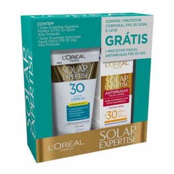 Kit Solar Expertise Supreme Protect4 FPS30 + Antirrugas 25g