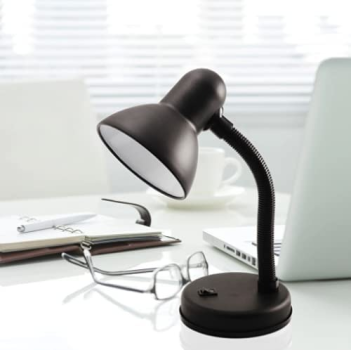 Luminária de Mesa, Preto, Até 30 W