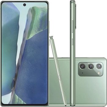 Smartphone Samsung Galaxy Note 20 256gb 5g Wi-Fi Tela 6.7” Dual Chip 8gb Ram Câmera Tripla + Selfie 10mp – Mystic Green