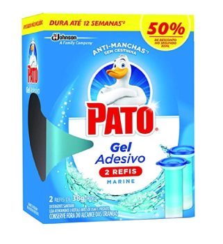 Desodorizador Gel Adesivo 2 Refis Marine 12 Discos, Pato