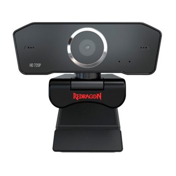 Webcam Redragon Streaming Fobos, HD 720p, 2 Microfones, Redução de Ruídos – GW600-1