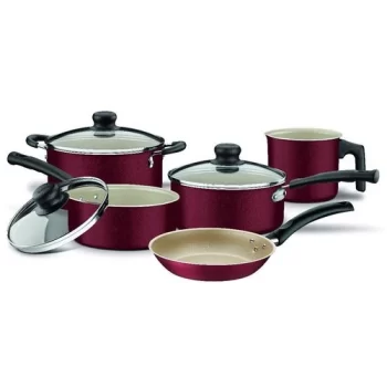 Jogo de Panelas Versalhes Antiaderente 5 Peças Vermelha Exclusiva Tramontina