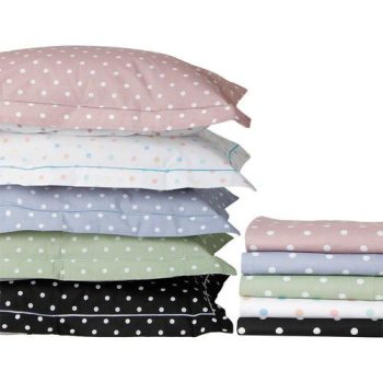 Jogo de Lençol Queen Colorido Percal 180 Fios 4 Peças – Casa e Conforto Basics Poá