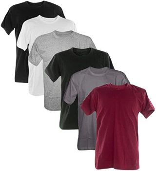 Kit 6 Camisetas 100% Algodão