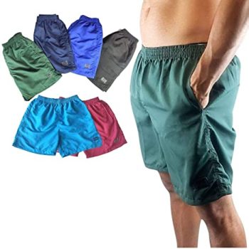 Kit 10 Bermudas Masculinas, Tactel, 3 Bolsos, costura reforçada (Cores sortidas, GG)