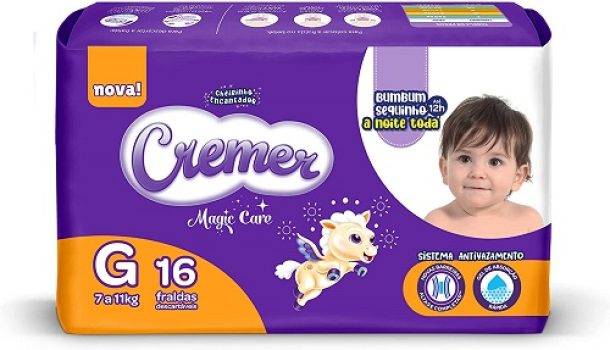 Fralda Jumbinho, Cremer ,M, G, XG