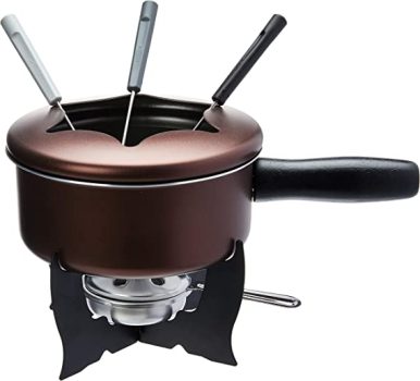 Brinox Petiscos Conjunto para Fondue de 10 Peças, Marrom (Chocolate)