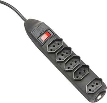 Filtro De Linha 5 Tomadas Preto Multilaser – WI297