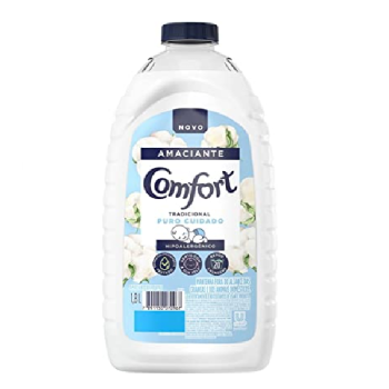 Amaciante de Roupa Diluído Tradicional Puro Cuidado Comfort Frasco 1, 8l, Comfort