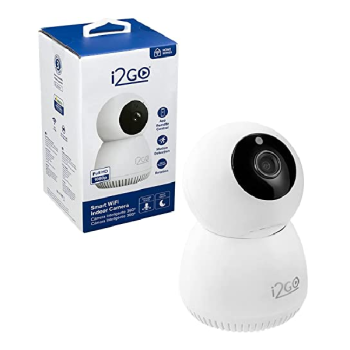 Câmera Inteligente Wi-Fi 360° FULL HD 1080p i2GO – I2GOTH742 Home, Branco