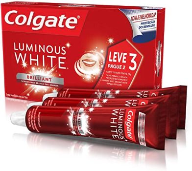 Creme Dental Colgate Luminous White Brilliant Mint 70G Promo Leve 3 Pague 2